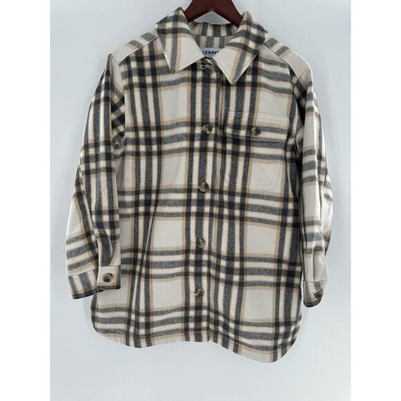 Old Navy Shacket Size Petite S Flannel Plaid Long Utility Outdoor Soft Brushed​ - Picture 3 of 13